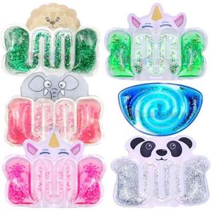 ของเล่นหลอดบีบพีวีซีสำหรับเด็กผู้หญิง พร้อมของเหลวหลากสีและกลิตเตอร์ เป็นมิตรกับสิ่งแวดล้อม ของเล่นนุ่มๆ บรรเทาความเครียด ของเล่นเสริมพัฒนาการเด็ก - Product Image 1