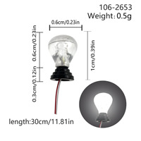 Lampadaire LED miniature 0,5g pour maquettes HO et N, idéal pour aménagement de tableaux de piste ferroviaire et de dioramas DIY