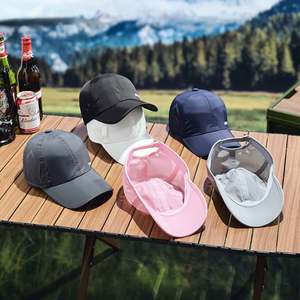 Topi lari cepat kering untuk pria wanita, topi bisbol kebugaran luar ruangan, topi berkendara reflektif tipis bersirkulasi udara, topi jala tahan air untuk pria dan wanita - Product Image 2