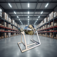 Mezclador de Doble Cono de Acero Inoxidable Automático de Alta Eficiencia de 300L para Mezclar Uniformemente Polvos Químicos y Gránulos Industriales
