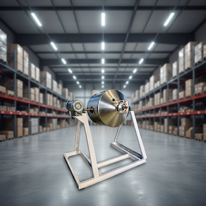 Miscelatore a Doppio Cono in Acciaio Inox ad Alta Efficienza 300L per Miscelazione Uniforme di Polveri Chimiche e Granuli Industriali - Product Image 1