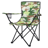 Chaise de camping pliante portable grand format 54*90cm avec accoudoirs et dossier, pour la pêche, la plage, le croquis artistique, OEM personnalisé transfrontalier