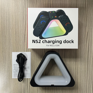 HBS-2801 pour <span class=keywords><strong>Switch</strong></span> 2 4in1 Controller Charging <span class=keywords><strong>Dock</strong></span> Avec RGB Light Charging Grip Station Chargeur Stand pour NS2 - Product Image 5