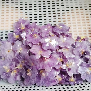 Nuevo Producto Dijes Florales Creativos Hechos a Mano Mini Flor <span class=keywords><strong>Rosa</strong></span> de Resina Epoxi Dijes Colgantes de Orquídea Genuina para Collar y Aretes - Product Image 2