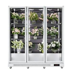 Refrigerador Comercial para Exhibición de Flores, Vitrina Refrigerada para Flores de 1/2/3/4 Puertas con Luz LED para Floristería - Product Image 3