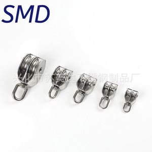 รอกสแตนเลส SMD ขนาดเส้นผ่านศูนย์กลาง 1.5 นิ้ว แบบลูกรอกคู่ สำหรับเรือและการยกของ - Product Image 2