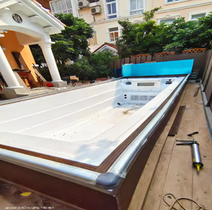 Piscina de Natación Infinita Personalizada de Fibra de Vidrio, Piscina de Masaje con Temperatura Constante para Jardín, Patio Trasero o Villa - Product Image 2