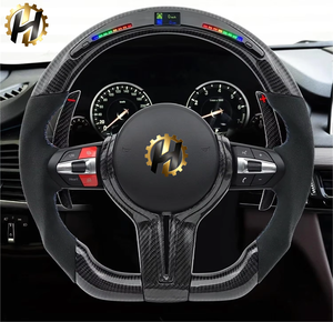 Setir Kemudi Serat Karbon LED <span class=keywords><strong>M</strong></span> Sport Kustom untuk BMW F06/F10-F11/F20-F36/F80-F87/M2-M6 Style 02-M3 - Product Image 6