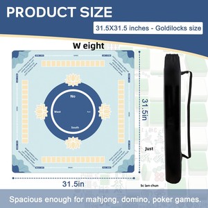 แผ่นรองโต๊ะไพ่เท็กซัสโฮลเอ็ม ดุ๋งเตี้ยน สำหรับโต๊ะไพ่นกกระจอกขายดี ป้องกันการลื่น ทนทานต่อคราบสกปรกและการสึกหรอ พร้อมตะเข็บเย็บอย่างแม่นยำ - Product Image 4