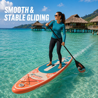 Planche à pagaie gonflable (SUP) Ridewave, très vendue - Écologique et portable pour la navigation sur les lacs et les rivières