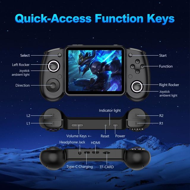 RG43H PRO 4.0 Inch Screen Portable Gaming Player Built-in 22000 Games Support 20+ Emulators for Factory Wholesale