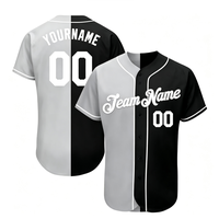 Uniformes de baseball unisexes de taille plus, vierges, OEM/ODM