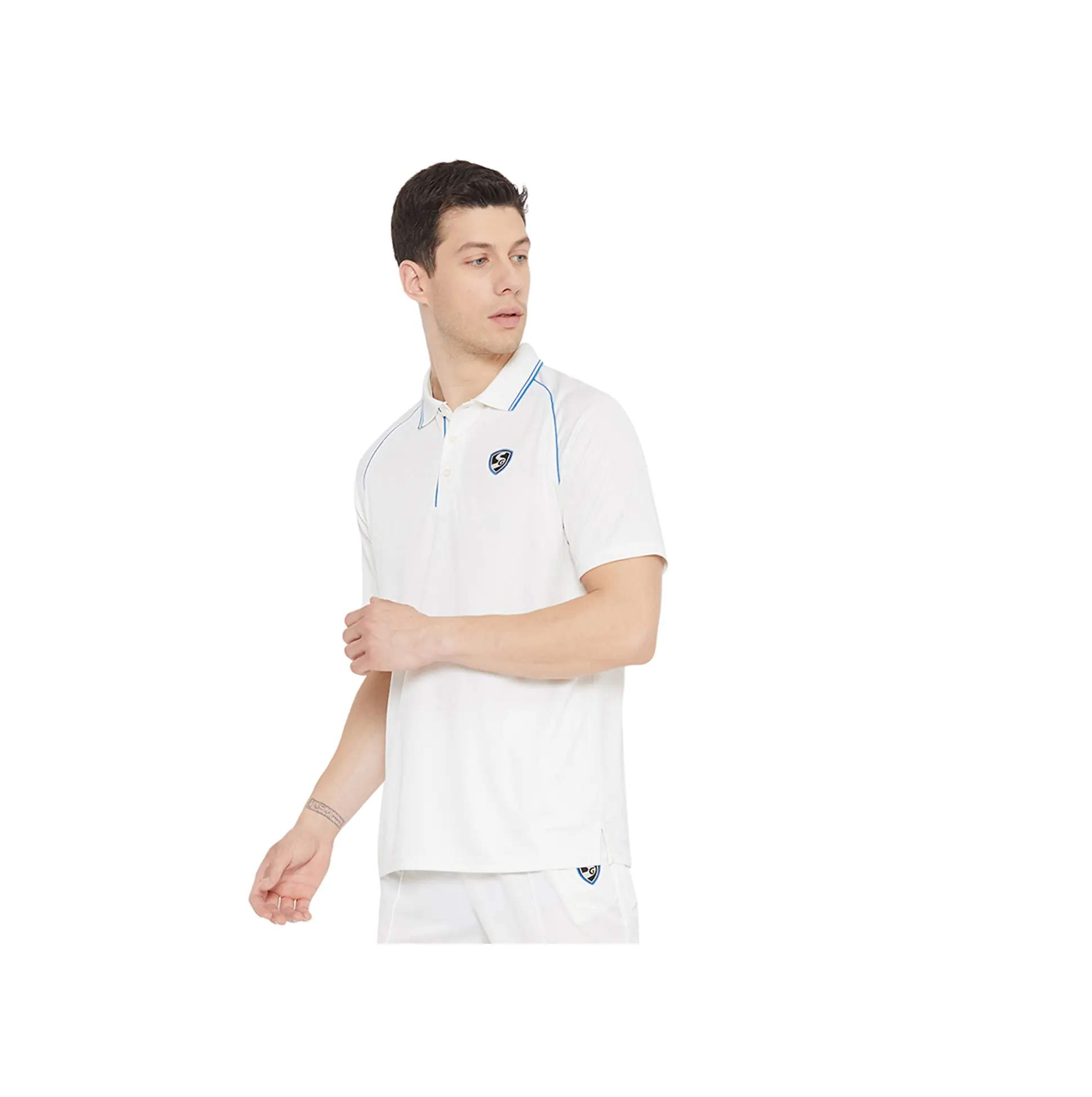 Новый дизайн, Мужская футболка с белым воротником для игроков в крикет, доступна по оптовой цене из Индии