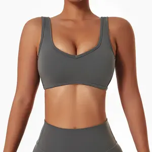Women Sports Bra Racer Back Hollow Out Adjustable Hook-and-eye Closure  Removable Padded Athletic Workout Crop Tops (Color : Blue, Size : Medium) :  : Clothing, Shoes & Accessories