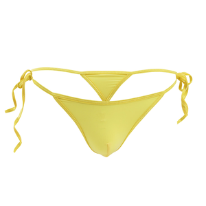 Nuovo Slip <span class=keywords><strong>Uomo</strong></span> Sexy in Seta Ghiaccio Elasticizzata, Perizoma a Vita Bassa Senza Cuciture Traspirante con Design Allacciato - Product Image 1