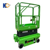 Mini-élévateur à ciseaux hydraulique 3m 4m, alimenté par batterie, capacité de charge 240 kg, double commande, en promotion