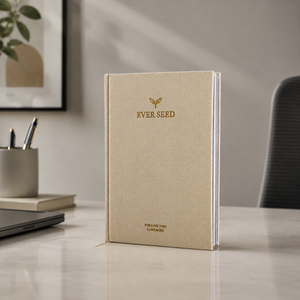 Quaderno con Copertina Rigida in Tessuto con Foglie Dorate, Rilegatura Cucita, Logo Personalizzato <span class=keywords><strong>e</strong></span> Stampa UV per Scrittura - Product Image 2