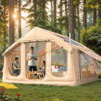Tente d'air imperméable de luxe de qualité supérieure Tente de glamping pour l'hébergement en chambre d'hôtel en plein air Tente gonflable avec tissu coupe-vent