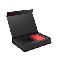 Emballage en papier rigide personnalisé, emballage cadeau pour homme, ceinture, portefeuille, briquet, rasoir, boîte d'emballage extérieure de luxe avec boîte magnétique