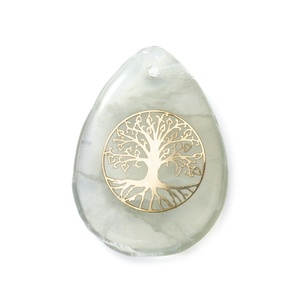 Colgante de Cristal con Árbol de la Vida en Piedra Natural, Joyería para Hombre y Mujer, Collares para Regalo - Product Image 6