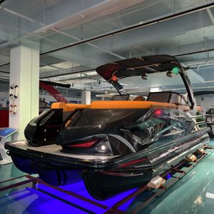 يخت رياضي فاخر من الألومنيوم بطول 22 قدمًا مع نظام صوتي ومضخم صوت للقوارب الصيد والرحلات البحرية والترفيه - Product Image 2