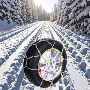 Genuino <span class=keywords><strong>KN</strong></span> 60 antideslizante nueva aleación de acero plástico cadenas de nieve para SUV coches sedán neumáticos condición usada - Product Image 1