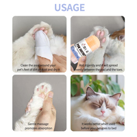 Baume de Soin Végétalien pour Animaux (Chats, Chiens, Lapins) – Formule Silencieuse, Sans Danger pour la Lèche, Comestible, Multi-Usages, Étiquette Personnalisée – Soulage les Pattes Sèches