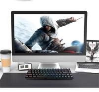 Sampel Keycool Keyboard Mini plastik ABS Null Desktop mekanik Usb RGB kabel Usb Keyboard Mekanikal Backlit Gaming 12 bulan
