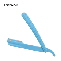 Rasoir jetable pliable avec lames en acier inoxydable pour hommes, personnalisable (marque et couleur), idéal pour les salons de coiffure et les voyages