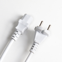 Cordon d'alimentation de haute qualité pour ordinateur portable/bureau, prise EU 2 broches vers IEC C17, pour appareils électroménagers, certifié VDE