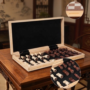 Juego de Ajedrez de Madera Premium Personalizado y Diverso, Caja de Almacenamiento Plegable, Tablero de Ajedrez para el Desarrollo Cerebral, <span class=keywords><strong>Duelo</strong></span> Interactivo, Estrategia - Product Image 4