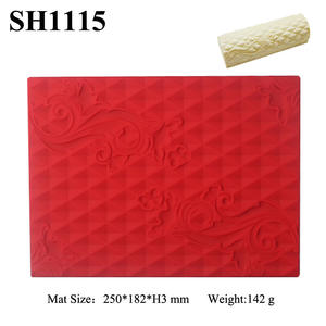 Moule à mousse en silicone pour le corps Rouleau de mousse Tapis texturé suisse Outils de pâtisserie Moules à gâteaux en silicone - Product Image 2