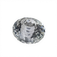 Pendentifs et composants de lustre DIY en forme de chauve-souris en cristal, motif animal gravé et émaillé - Accessoires de lampe en verre de cristal transparent