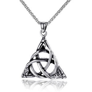 Nuova vendita calda ciondolo in lega <span class=keywords><strong>60</strong></span> <span class=keywords><strong>cm</strong></span> catena in acciaio irlanda <span class=keywords><strong>collana</strong></span> celtica - Product Image 5