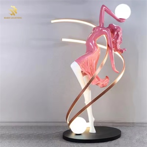 Sang trọng thanh lịch sáng tạo hình điêu khắc trang trí đèn sàn cho phòng khách phòng ăn - Product Image 2