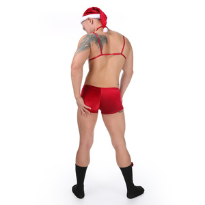 Ensemble sexy de cinq chaussettes à clochettes et nœuds papillon de Noël pour hommes, style européen et américain (<span class=keywords><strong>taille</strong></span> européenne) - Product Image 4