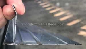 Rotolo lampeggiante in acciaio di alluminio ex macchina per la formatura del bordo del tetto in metallo USA popolare macchina per il bordo del gocciolamento del tetto ad angolo di v - Product Image 6