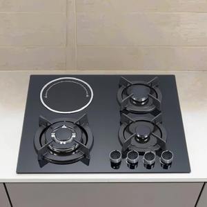 Table de cuisson à gaz transfrontalière 36 pouces en acier inoxydable, 3 brûleurs, zone électrique, usage domestique - Product Image 2