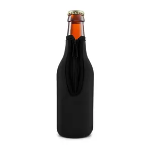 DD2782 Suporte de Neoprene grosso com isolamento para garrafa de refrigerador e refrigerador de bebidas, vinhos e bebidas com zíper