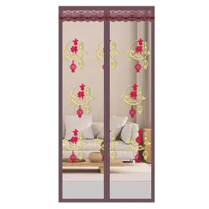 Wholesale mosquito-proof and insect-proof net flying net curtain magnetic screen door curtain with strong magnet