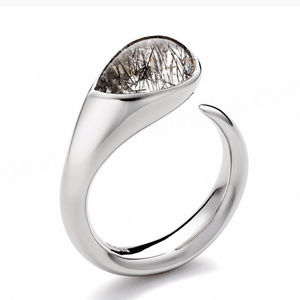 Cuarzo Rutilado Negro Natural, Cuarzo Rutilado Negro de Alta Dureza, Brazalete de Cuarzo Rutilado Negro - Product Image 6