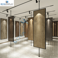 Boya Display IDR020, présentoir rotatif double face personnalisé pour parquet, stratifié et LVT, certification ISO9001