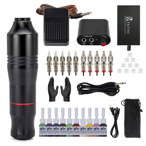 Ghostaxe Expédition rapide Kits de <span class=keywords><strong>tatouage</strong></span> sans fil Set de <span class=keywords><strong>tatouage</strong></span> pour débutants <span class=keywords><strong>Machine</strong></span> <span class=keywords><strong>a</strong></span> <span class=keywords><strong>Tatouer</strong></span> Professionnelle for Body Art Tattoo Kits Set - Product Image 3