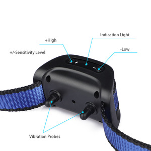 Collier anti-aboiement électrique Petmartop avec vibration pour l'entraînement des chiens, couleurs bleu, noir, rouge, en matériau ABS - Product Image 4