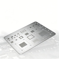 Kit de pochoirs BGA professionnels industriels DIY OEM/ODM en acier pour soudure à chauffage direct, pour reballing de puces IC et CPU de téléphones mobiles