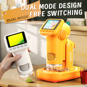 Microscopio Digitale Portatile Due <span class=keywords><strong>in</strong></span> Uno con Registrazione Foto e Video, Giocattolo Educativo STEM per Bambini, Ricaricabile, <span class=keywords><strong>in</strong></span> Plastica, per 5-7 Anni - Product Image 2