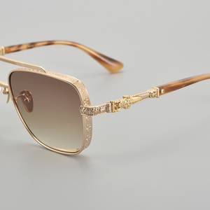 CH8012 bonne qualité célèbre coréen lunettes de soleil marques à la mode 2025 cadre Protection grandes nuances hommes lunettes de soleil haut de gamme unisexe mince - Product Image 6
