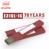 Électrode de soudage en acier inoxydable ATLANTIC, prix usine, modèle standard CHS022 316L E316L SS AWS A5.4 E316L-16, 2.5-4.0mm