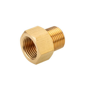 Raccord de tuyauterie en laiton à tête directe, filetage BSPT, connecteur interne/externe pour conduites d'eau 0012 - Product Image 1