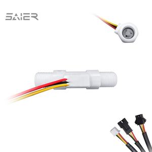 Misuratore di portata d'acqua ad effetto Hall da 1/4 pollici sensore di flusso a turbina OEM ad alte prestazioni per depuratore d'acqua - Product Image 3